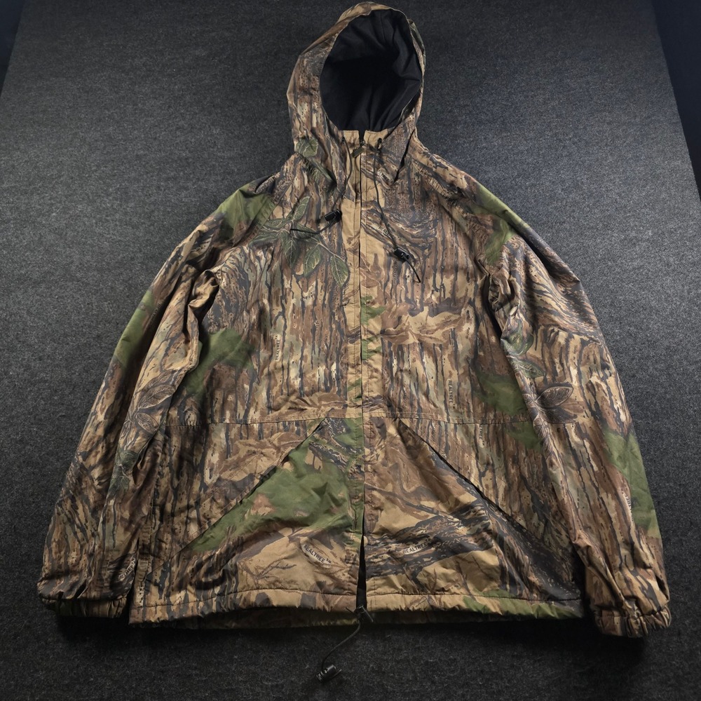 Walls Water-Pruf Realtree Camo Jacket Hooded Waterproof Hunting Men's L Tall